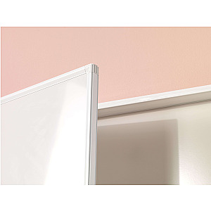 Kabinetkast, emailstaal Low Gloss/wit, wit profiel 120x190 cm