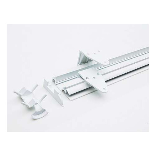 PartnerLine Rail wit, compl, incl. afdekstrip 240 cm