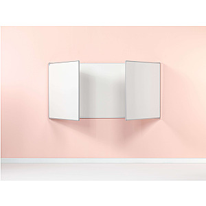 Vijfvlaks whiteboard RC-10, wit emaille 120x200 cm