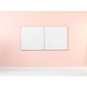 Vijfvlaks whiteboard RC-10, wit emaille 120x200 cm