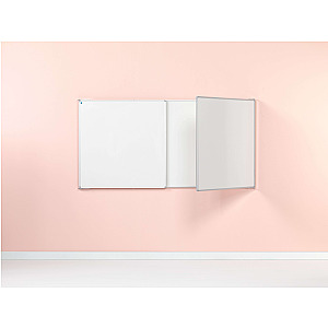 Vijfvlaks whiteboard RC-10, wit emaille 120x200 cm