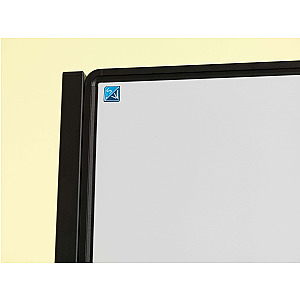 Verrijdbaar Work Board, emailstaal wit 120x150 cm