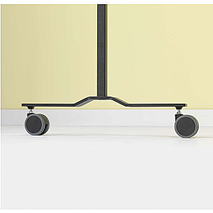 Verrijdbaar Work Board, emailstaal wit 120x150 cm