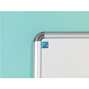 Whitebord Design profiel 16mm, emailstaal wit 120x300 cm