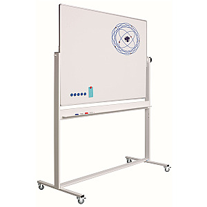 Kantelbord whiteboard, dubbelzijdig gelakt staal 100x200 cm