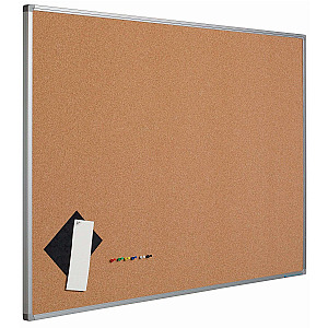 Prikbord perskurk met aluminium lijst. Verkrijgbaar in 6 standaard formaten