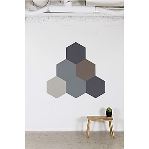 Prikbord bulletin, Six-Square, frameloos ø 60 cm